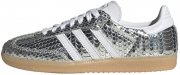 adidas Originals &ndash; Samba OG &ndash; Sneaker in Metallic-Silber mit Kroko-Muster