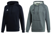 Adidas Performance Core 18 Hoody Kapuzensweatshirt in schwarz und grau