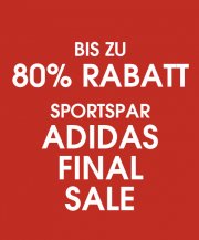 ADIDAS Sale Finale bei SportSpar &ndash; bis zu 80% Rabatt!