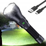 ADNOX &lrm;GP100 aufladbare 50000 Lumen Taktische LED Taschenlampe
