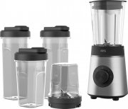 AEG CB4-1-6ST Deli 4 Kompaktmixer mit Pulse-Funktion inkl. 2x 600 ml und 1x 300 ml Flaschen