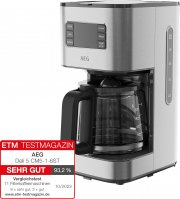 AEG CM5-1-6ST Deli 5 Kaffeemaschine mit programmierbaren Timer und Warmhaltefunktion