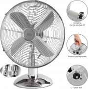 AEG VL 5526 M Design-Metallventilator oszillierend mit 3 Laufgeschwindigkeiten