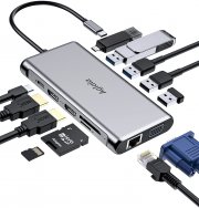 Aglaia 12 in 1 Triple Display USB C Docking Station