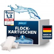 AGUALEVE Flockmittel Pool Kartuschen (8x125g) im Angebot