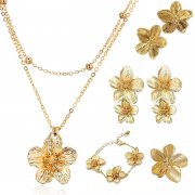 AHEJIOO 5-teiliges Goldschmuck-Set f&uuml;r Damen im Vintage-Look f&uuml;r nur 5,99&euro;