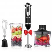 Aicok 4-in-1 Stabmixer 800W mit 500ml K&uuml;chenmaschine-Aufsatz und 800ml Becherglas & Schneebesen