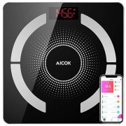 Aicok Bluetooth Digital K&ouml;rperfettwaage mit IOS und Android Smart App