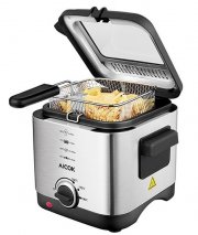 AIcok Edelstahl Platzsparende kleine Fritteuse 900W in silber bei Amazon
