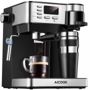 Aicook Kaffeemaschine, 3-in-1Espressomaschine Mit Kaffeetasse f&uuml;r 89,99&euro; statt 195,33&euro;