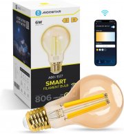 Aigostar E27 Edison Vintage LED Retrogl&uuml;hbirne mit Alexa, Google und App Steuerung
