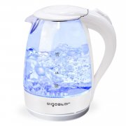 Aigostar Eve 30GON - Glas Wasserkocher mit LED-Beleuchtung, 2200 Watt, 1,7 Liter