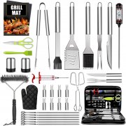 AILUKI 34 teiliges Edelstahl Grillzubeh&ouml;r Set