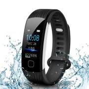 AISIRER Fitness Armband Uhr mit Pulsmesser, Wasserdicht IP67