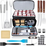 AISITIN Grillbesteck Set mit BBQ Grillzubeh&ouml;r und K&uuml;hltasche