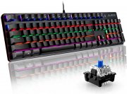 AJAZZ Mechanische AK33 Pro Gaming Tastatur mit 32 Modi Beleuchtung 100% Anti-Ghosting