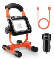 Akku-Baustrahler, Tacklife 15 W LED Flutlicht aufladbarer und tragbar mit 760 Lumen nur 18,99 &euro;