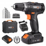  Akku-Bohrschrauber 18V mit LED Licht und 2 Li-Ion Akkus, 2.0Ah