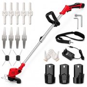 Akku-Rasentrimmer mit 3 Akkus & 3 Klingentypen f&uuml;r nur 17,99&euro;