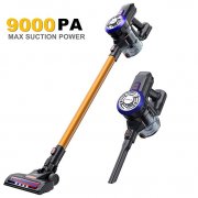 Akku Staubsauger, 2 in 1, kabelloser Handstaubsauger mit 9000 Pa Saugkraft