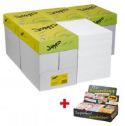 AKTION: 5 Maxi-Boxen JUMP Kopierpapier COPY/LASER A4 80 g/qm + GRATIS XXL-Nasch-Box 129,75 &euro;