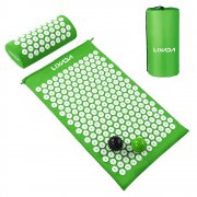 Akupressurmatte mit Kopfkissen und 2pcs Stachelig Massageb&auml;lle Tragetasche