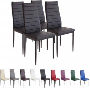 Albatros Esszimmerst&uuml;hle MILANO, 4er Set, schwarz