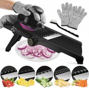ALECPEA Gem&uuml;sehobel inklusive Schutzhandschuhe