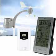 Alecto WS-3300 Wetterstation mit kabellosen Au&szlig;ensensor und Regen- Windsensor