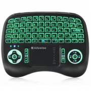 Alfawise KP-810-21T-RGB Wireless Tastatur mit Touchpad Maus in Schwarz f&uuml;r 6,78 Euro 