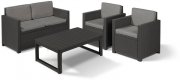 Allibert Victoria Lyon Premium Lounge Set 4-teilig inkl. Polsterauflage