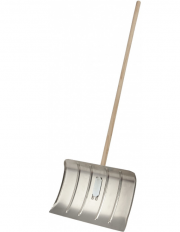 Aluminium Schneeschieber 50 cm mit Hartholzstiel