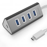 Aluminium USB Typ-C Stecker auf 4-Port USB 3.0 Hub Adapter f&uuml;r 13,99&euro; inkl. Versand (prime)