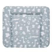 Alvi Wickelauflage Kuschel Folie Zootiere puderblau 69 x 69 cm 