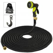 [Amazon] 30m flexibler Gartenschlauch schwarz inkl D&uuml;se