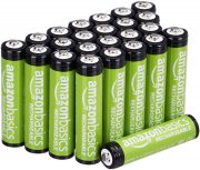 Amazon Basics AAA Akkus, 800 mAh, wiederaufladbar, 24 St&uuml;ck