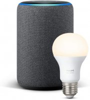 Amazon Echo Plus 2. Generation + Philips Hue White E27 LED Lampe