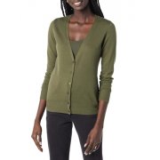 Amazon Essentials Strickjacke (Olivgr&uuml;n, XS) f&uuml;r nur 10,56&euro;