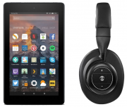 Amazon Fire Tablet 7 mit Alexa Hands-free (2019) + Sweex Over-Ear ANC Bluetooth Headset