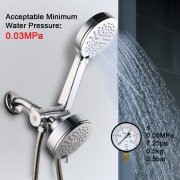 Amazon - Handbrause 10 cm Duschkopf Hochdruck mit Edelstahl-Schlauch 5 Euro