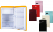 Amica KS 15610-16 Retro K&uuml;hlschrank mit Gefrierfach, 95 + 13 l Nutzinhalt in mehreren Farben