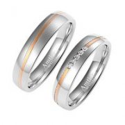 Amtier Paar-Ring Edelstahl-Ringe f&uuml;r 18,99&euro; statt 59&euro;