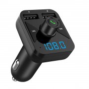 Anbero Bluetooth FM Transmitter Freisprecheinrichtung mit 2 USB-Ladeger&auml;t
