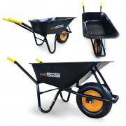 ANDIARBEIT Kraftpaket 100 Liter Schubkarre mit ca. 220kg Tragkraft