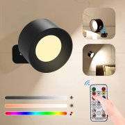 Angevol LED Wandleuchte mit RGB Ambiente Beleuchtung, Fernbedienung und Touch Control