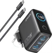 Anker 100W USB-C Ladeger&auml;t mit 3 Ports und Display f&uuml;r 49,97&euro; | 90-Tage-Bestpreis!