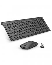 Anker Wireless Tastatur Maus Set 2.4Hz Ultra D&uuml;nne Kabellos Aufladbar