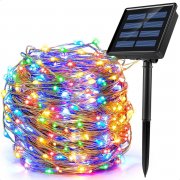 Ankway 21 Meter Outdoor Solar LED Lichterkette mit 8 Licht-Modi