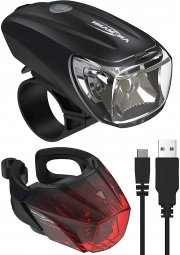 Ansmann CREE LED Fahrradlicht Set IPX4, Akkubetrieben und StVZO zugelassen