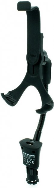 Ansmann Smartphone KFZ-Halter mit USB Ladeger&auml;t